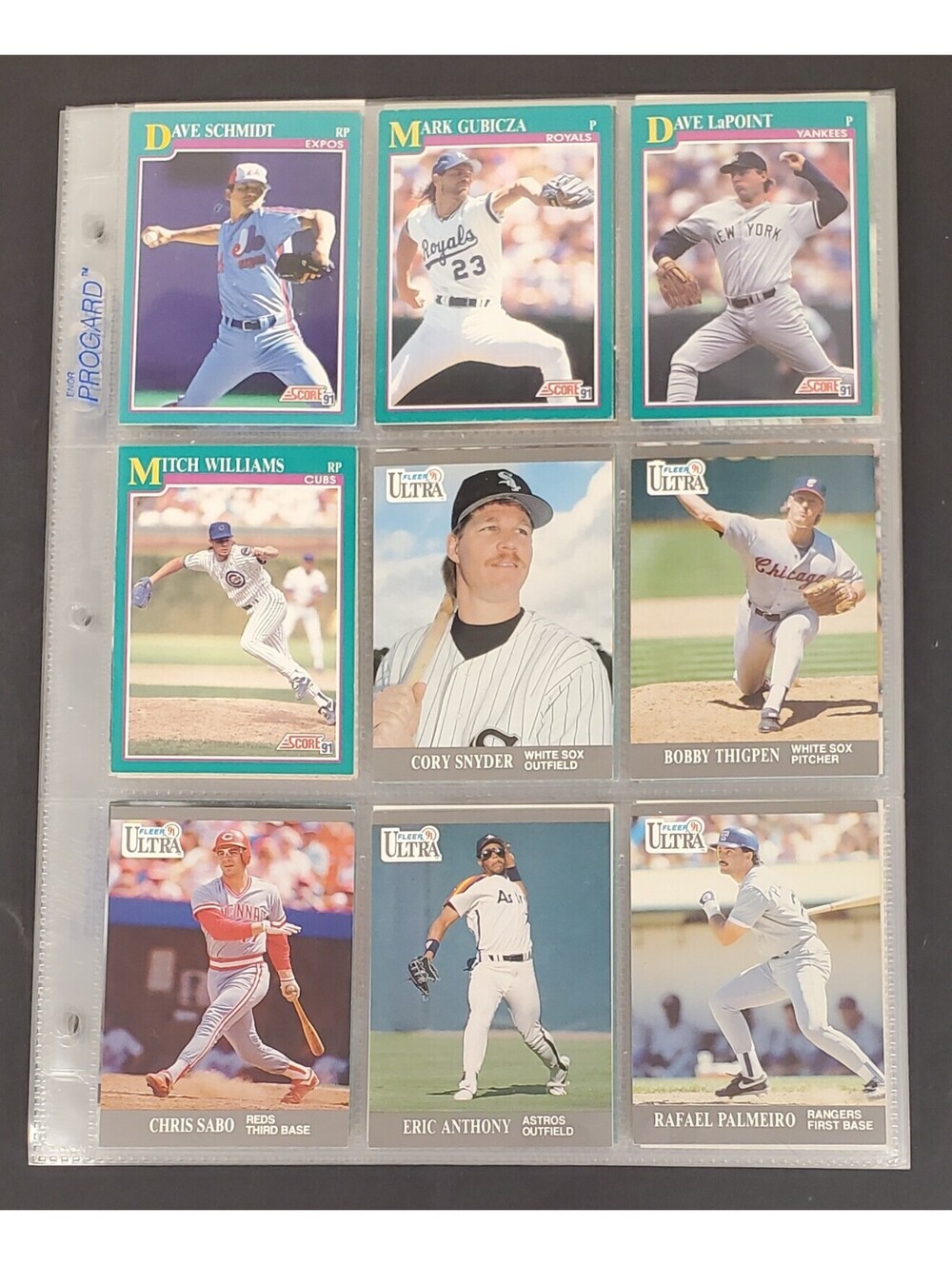 Random Lot of 100x Various Baseball Trading Cards VG